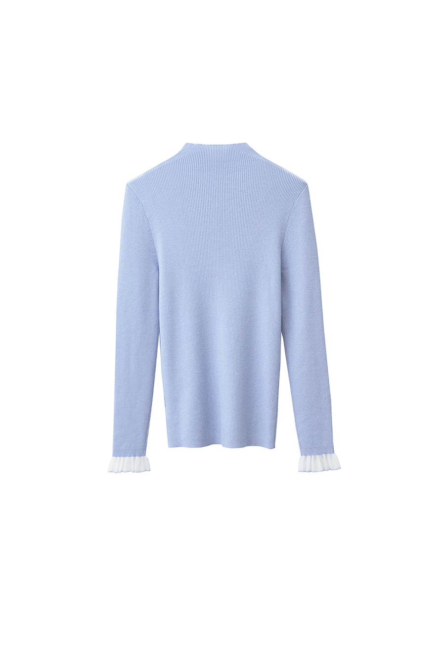 Organza Trimmed Sweater|AMII-AMII.com