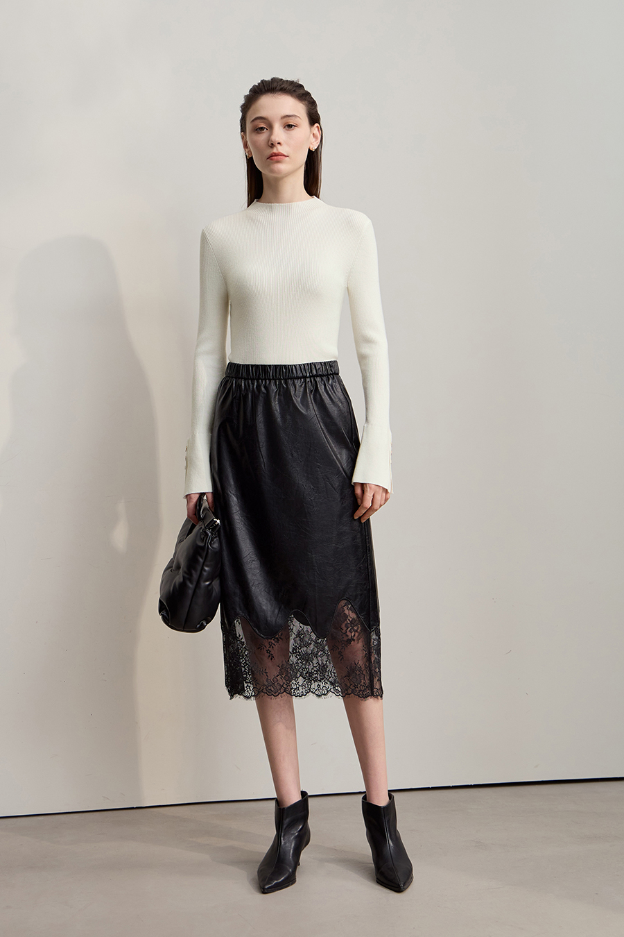 Slim Fit Turtleneck Sweater|AMII-AMII.com