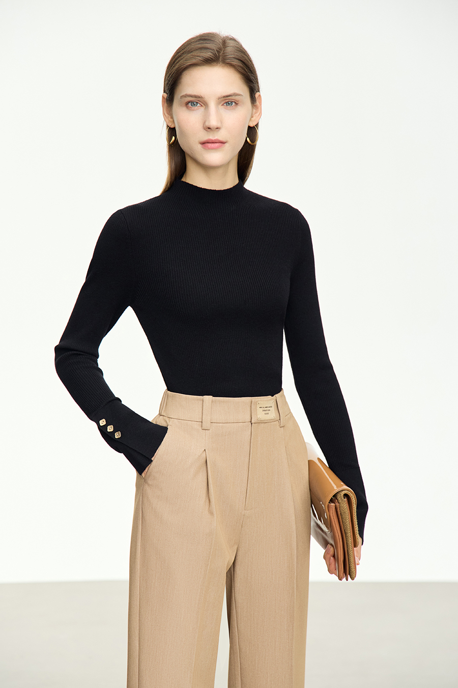 Slim Fit Turtleneck Sweater|AMII-AMII.com