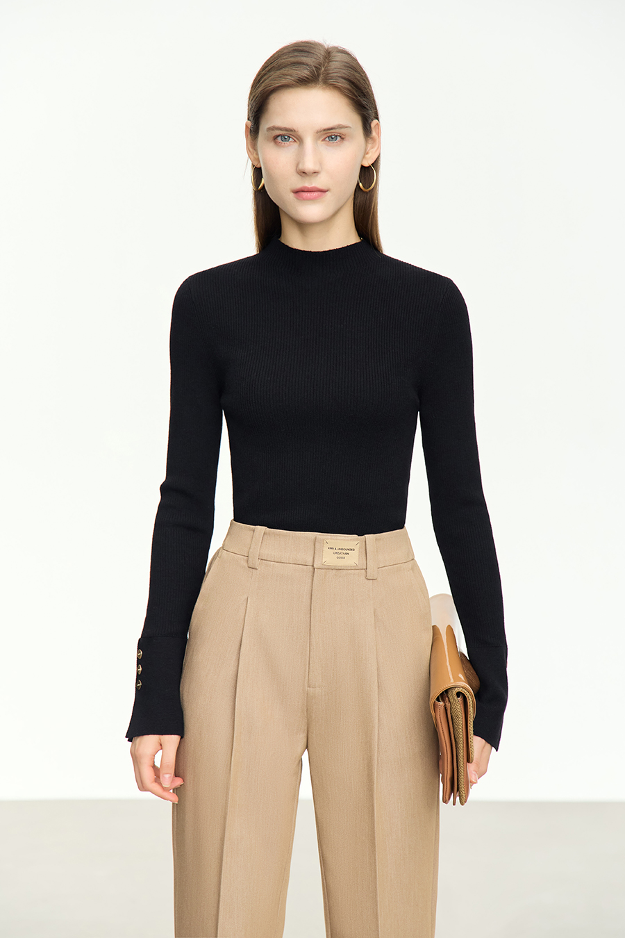 Slim Fit Turtleneck Sweater|AMII-AMII.com