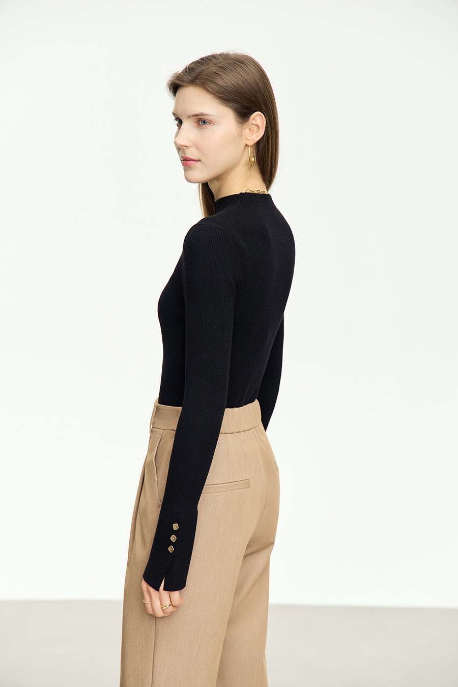 Slim Fit Turtleneck Sweater|AMII-AMII.com