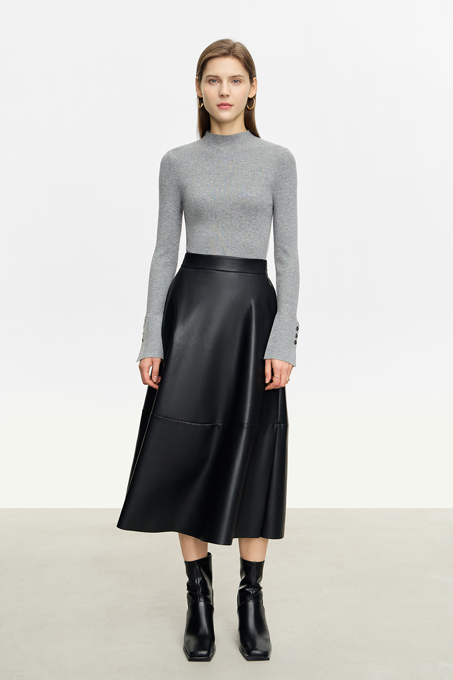 Slim Fit Turtleneck Sweater|AMII-AMII.com