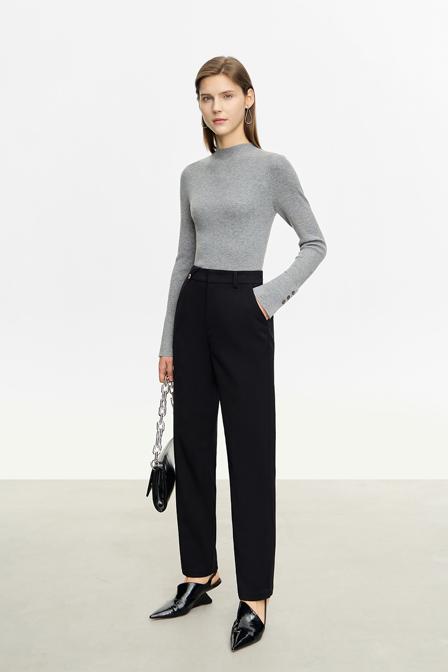 Slim Fit Turtleneck Sweater|AMII-AMII.com