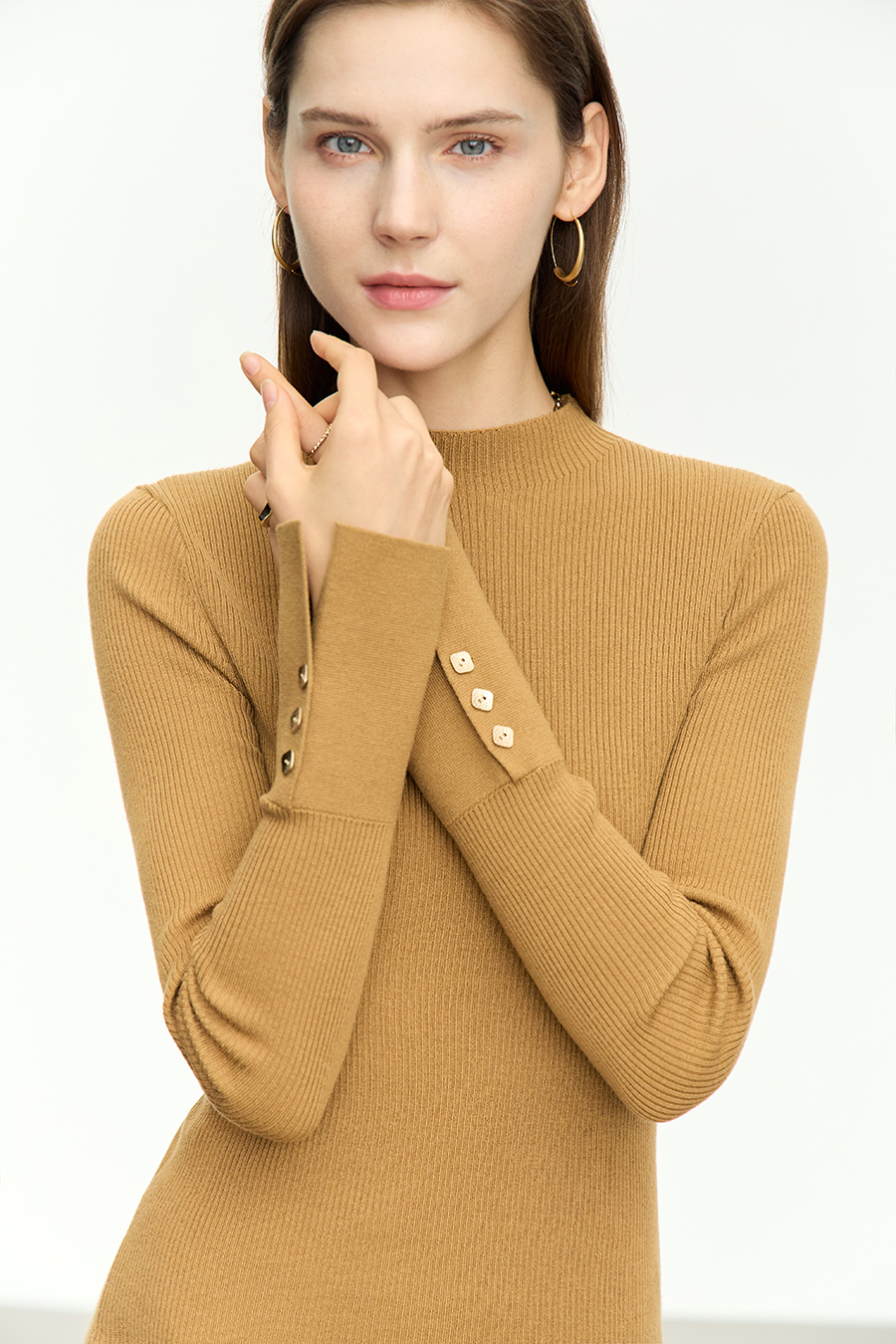 Slim Fit Turtleneck Sweater|AMII-AMII.com