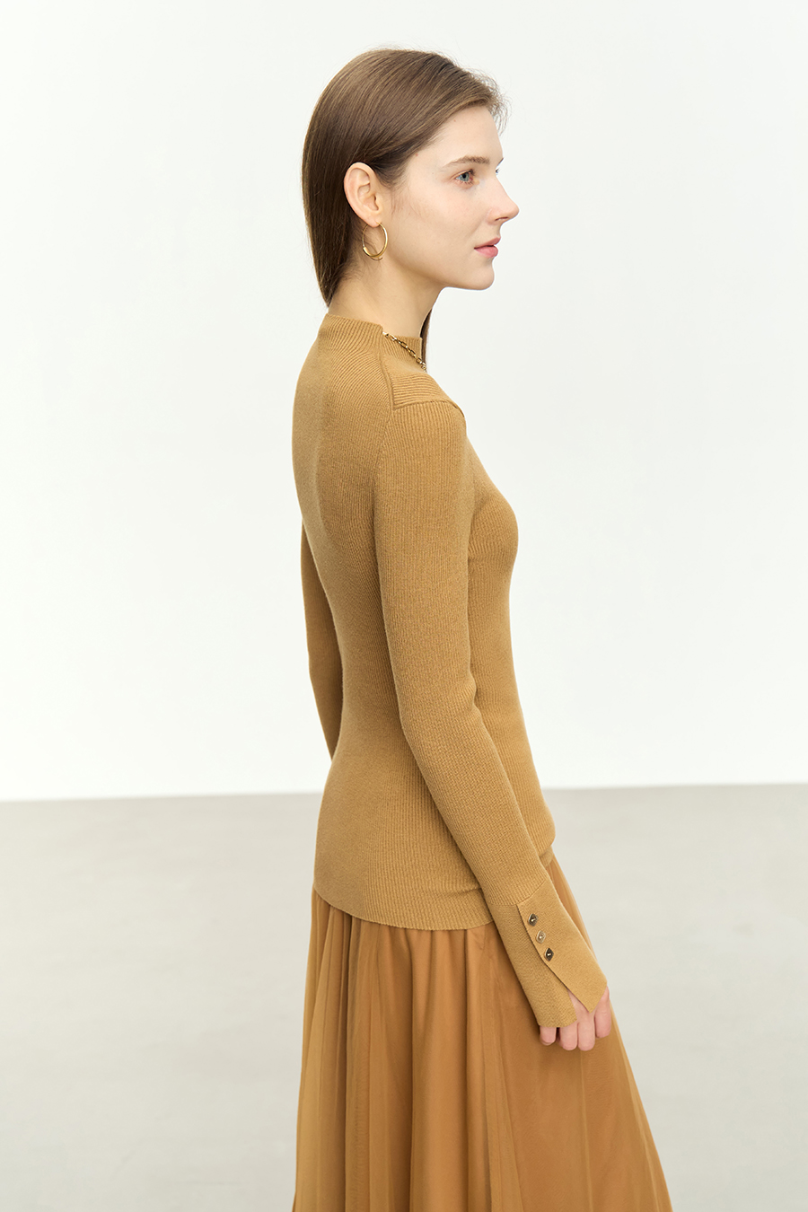 Slim Fit Turtleneck Sweater|AMII-AMII.com