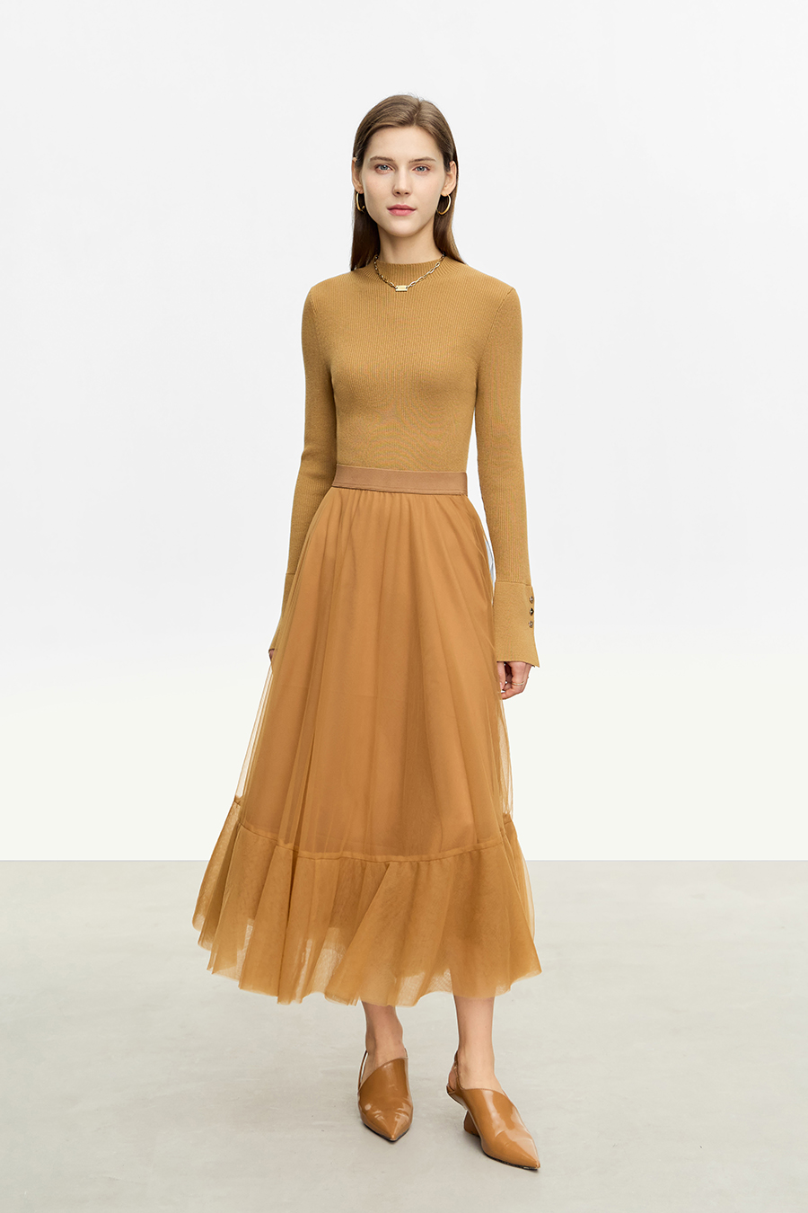 Slim Fit Turtleneck Sweater|AMII-AMII.com