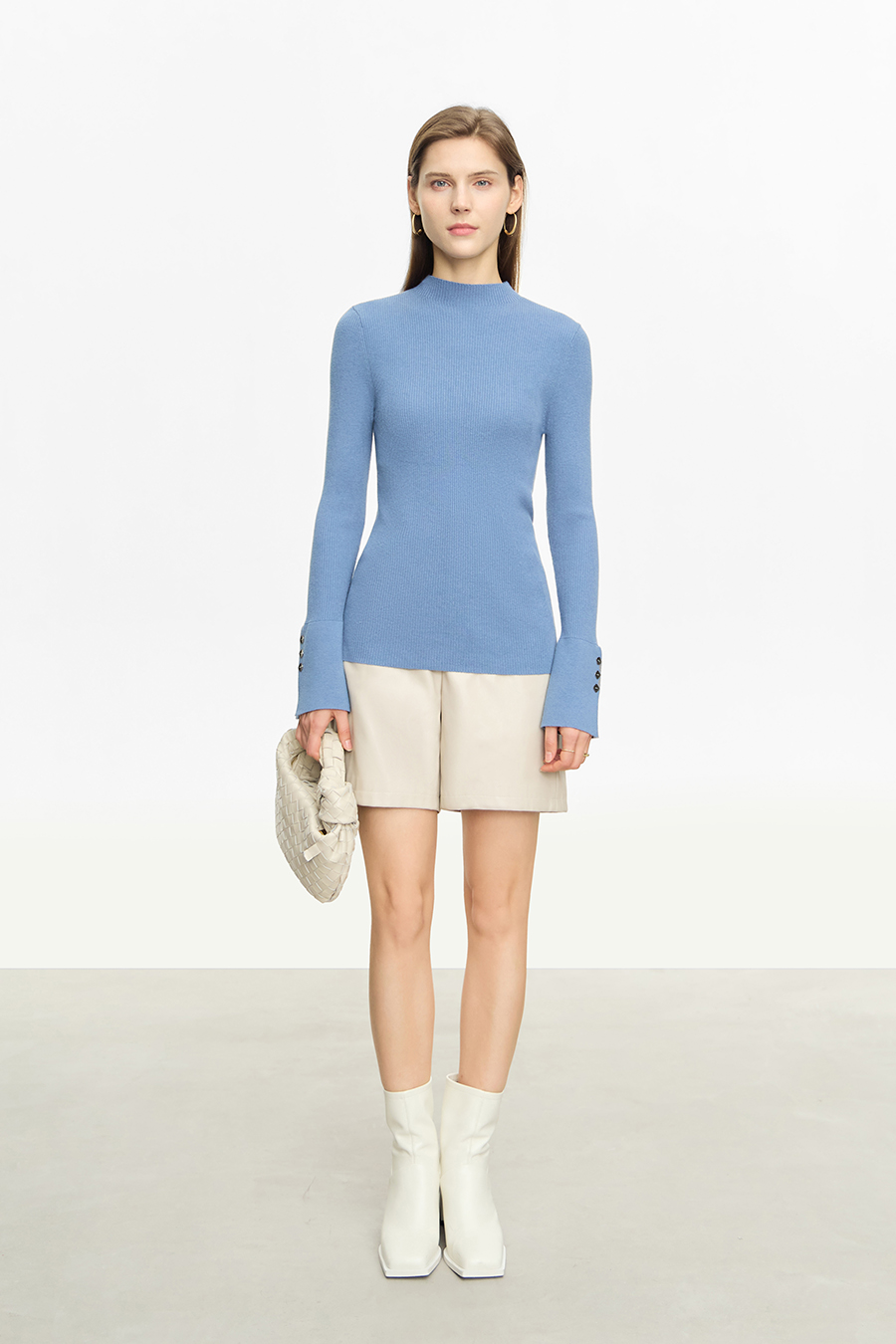 Slim Fit Turtleneck Sweater|AMII-AMII.com