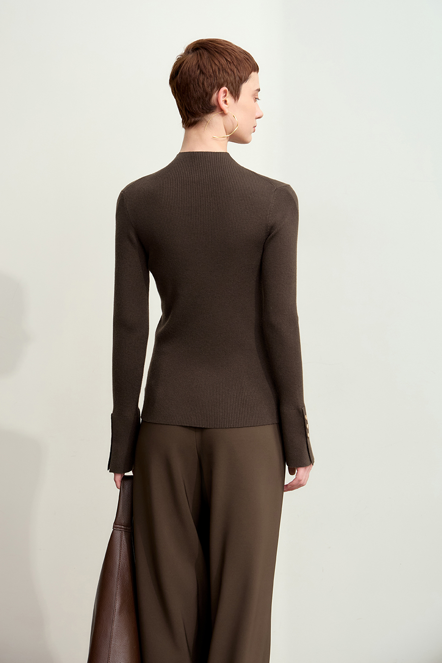 Slim Fit Turtleneck Sweater|AMII-AMII.com