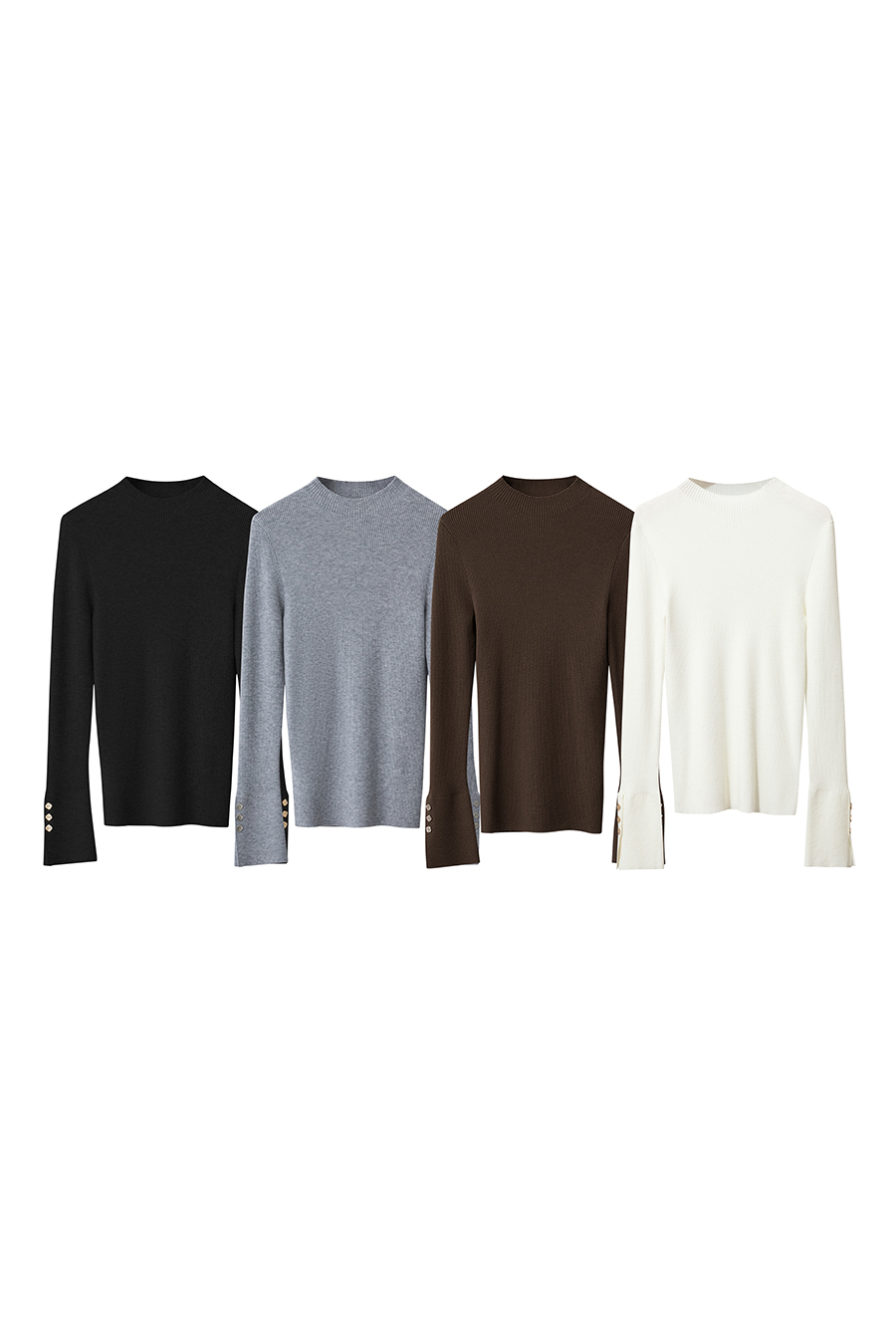 Slim Fit Turtleneck Sweater|AMII-AMII.com