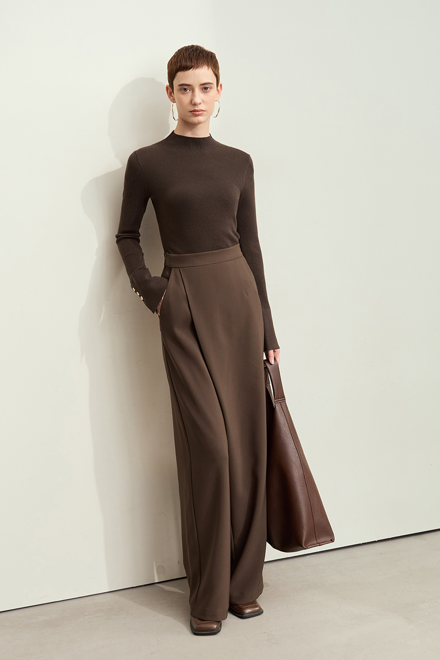 Slim Fit Turtleneck Sweater|AMII-AMII.com