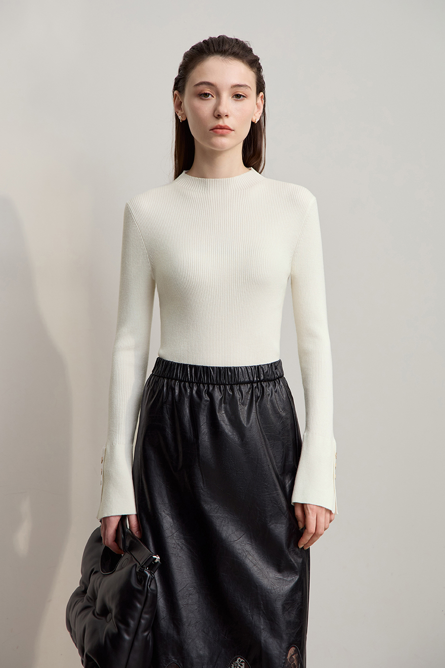 Slim Fit Turtleneck Sweater|AMII-AMII.com