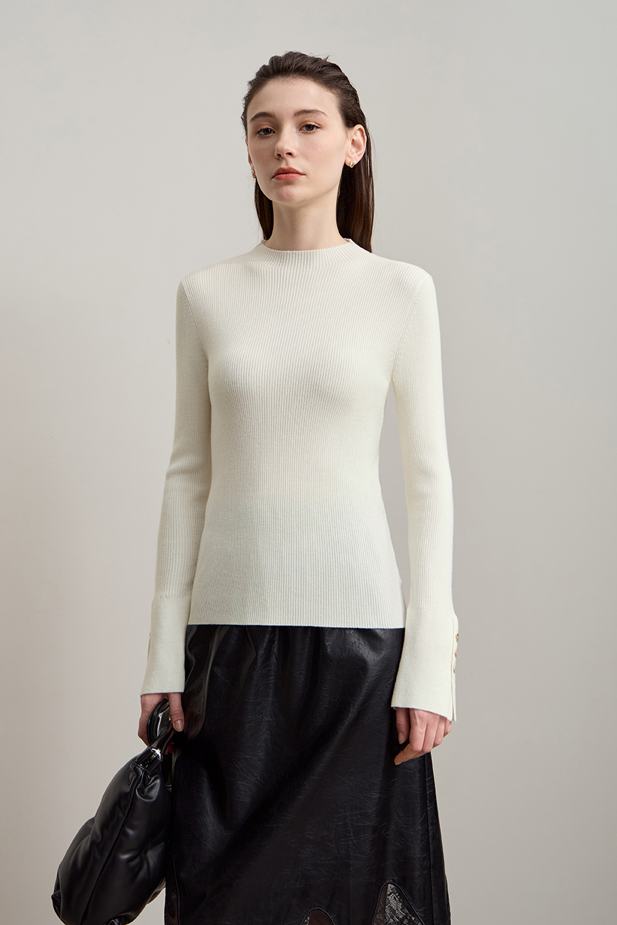 Slim Fit Turtleneck Sweater|AMII-AMII.com