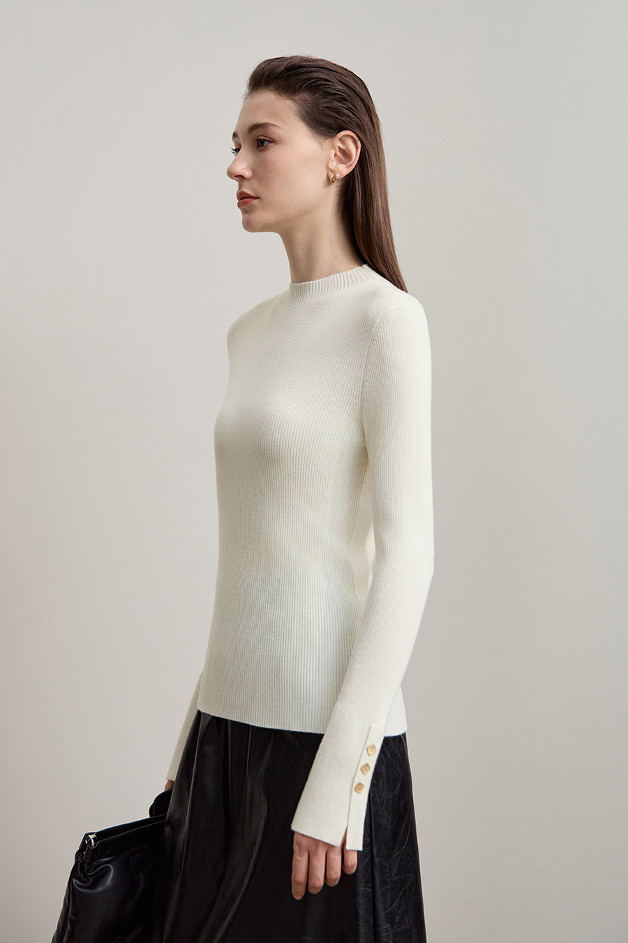 Slim Fit Turtleneck Sweater|AMII-AMII.com