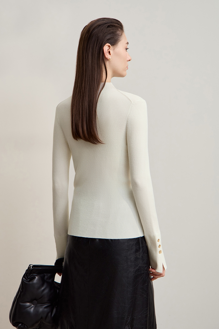 Slim Fit Turtleneck Sweater|AMII-AMII.com