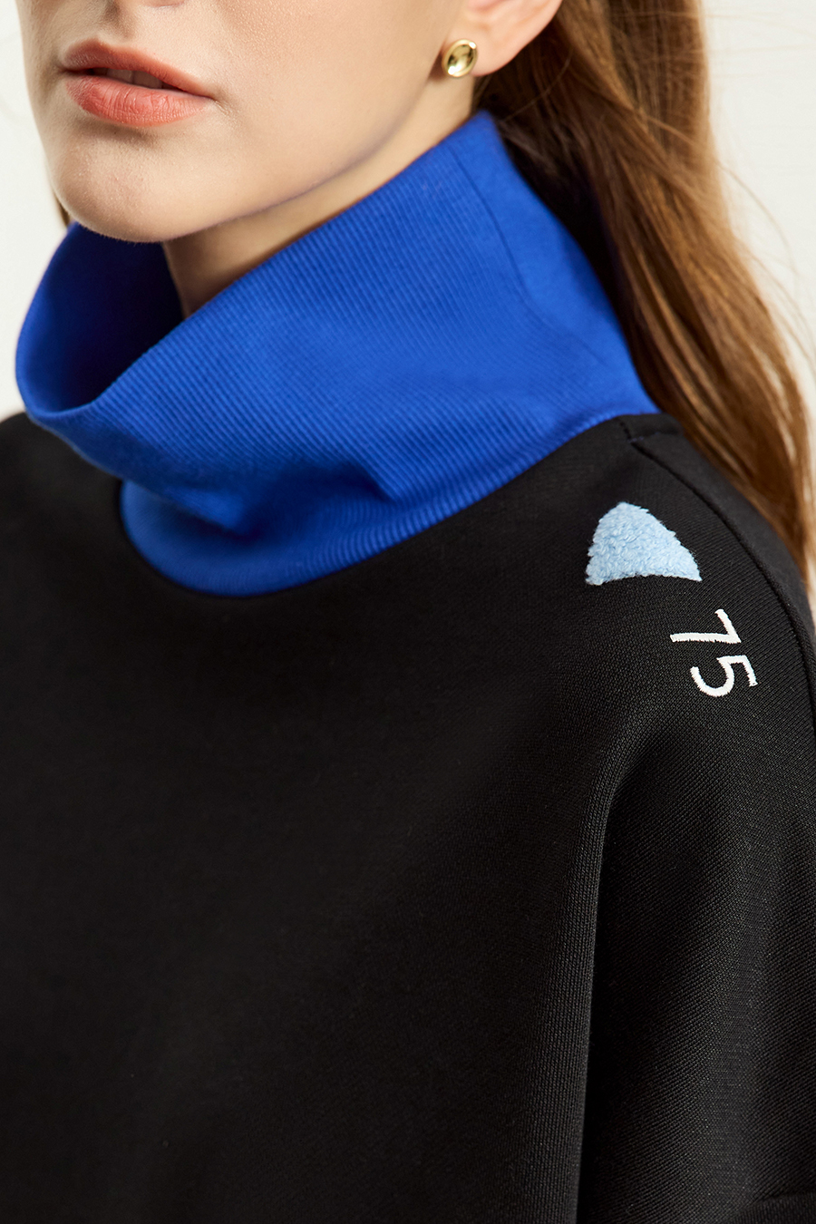 Loose Drop-shoulder Fleece Sweatshirt