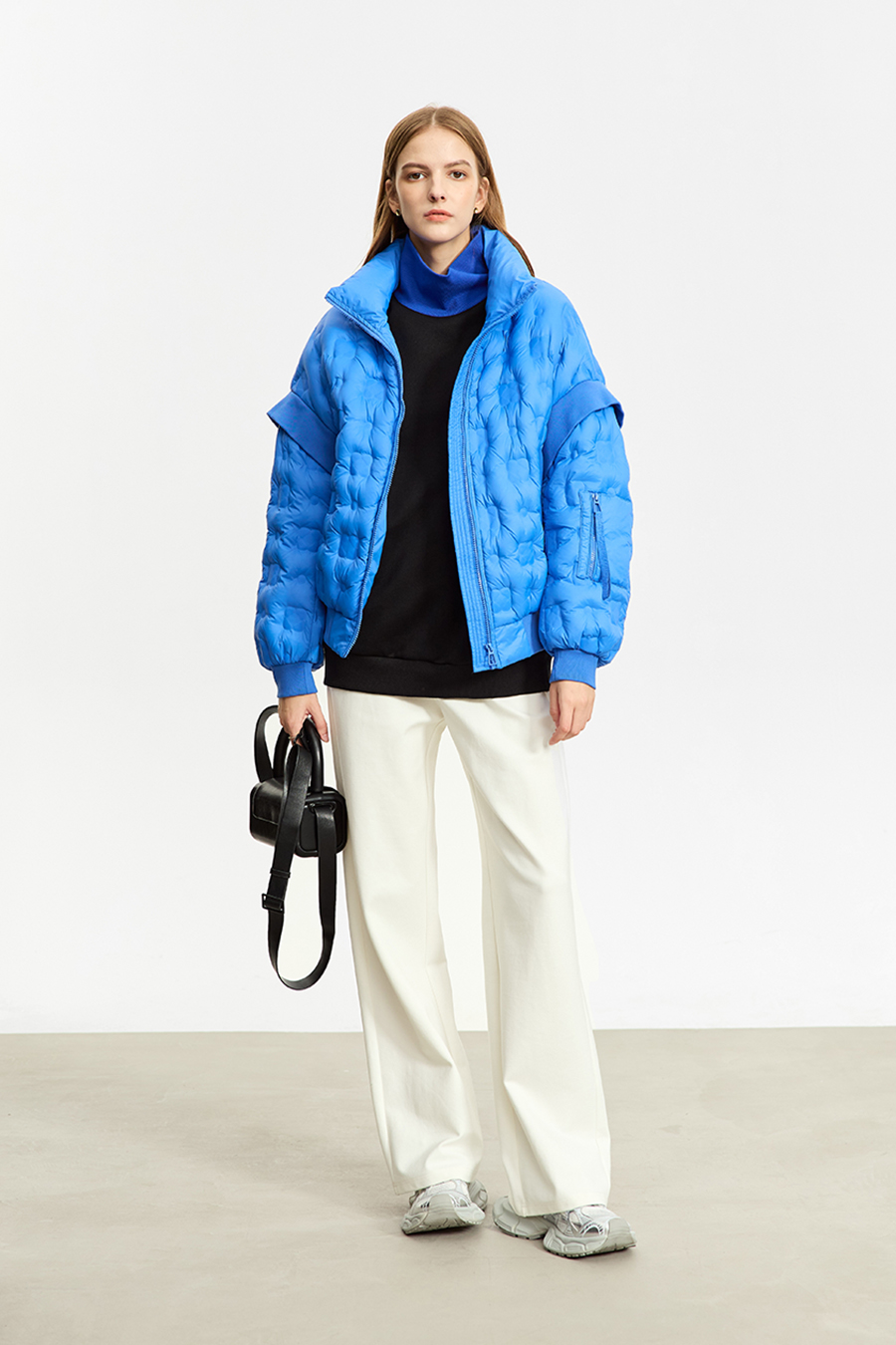 Loose Drop-shoulder Fleece Sweatshirt