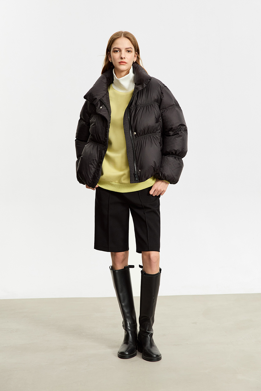 Loose Drop-shoulder Fleece Sweatshirt