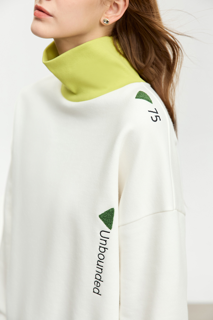 Loose Drop-shoulder Fleece Sweatshirt