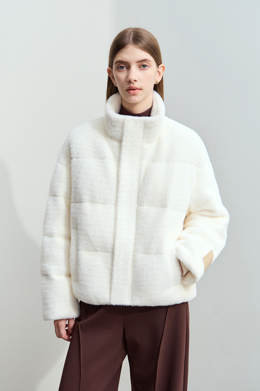 Plush - textured Down Jacket|AMII-AMII.com
