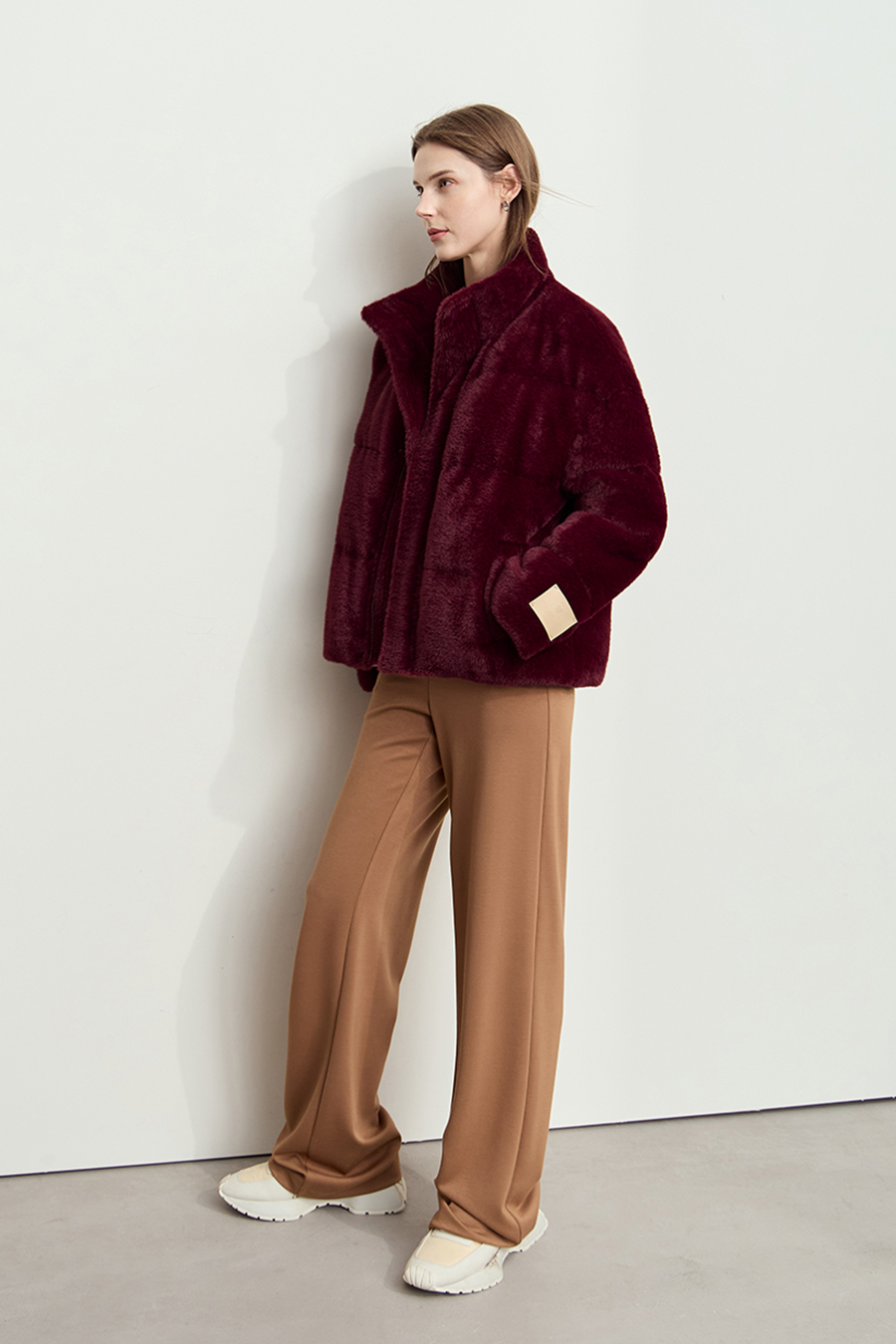 Plush - textured Down Jacket|AMII-AMII.com