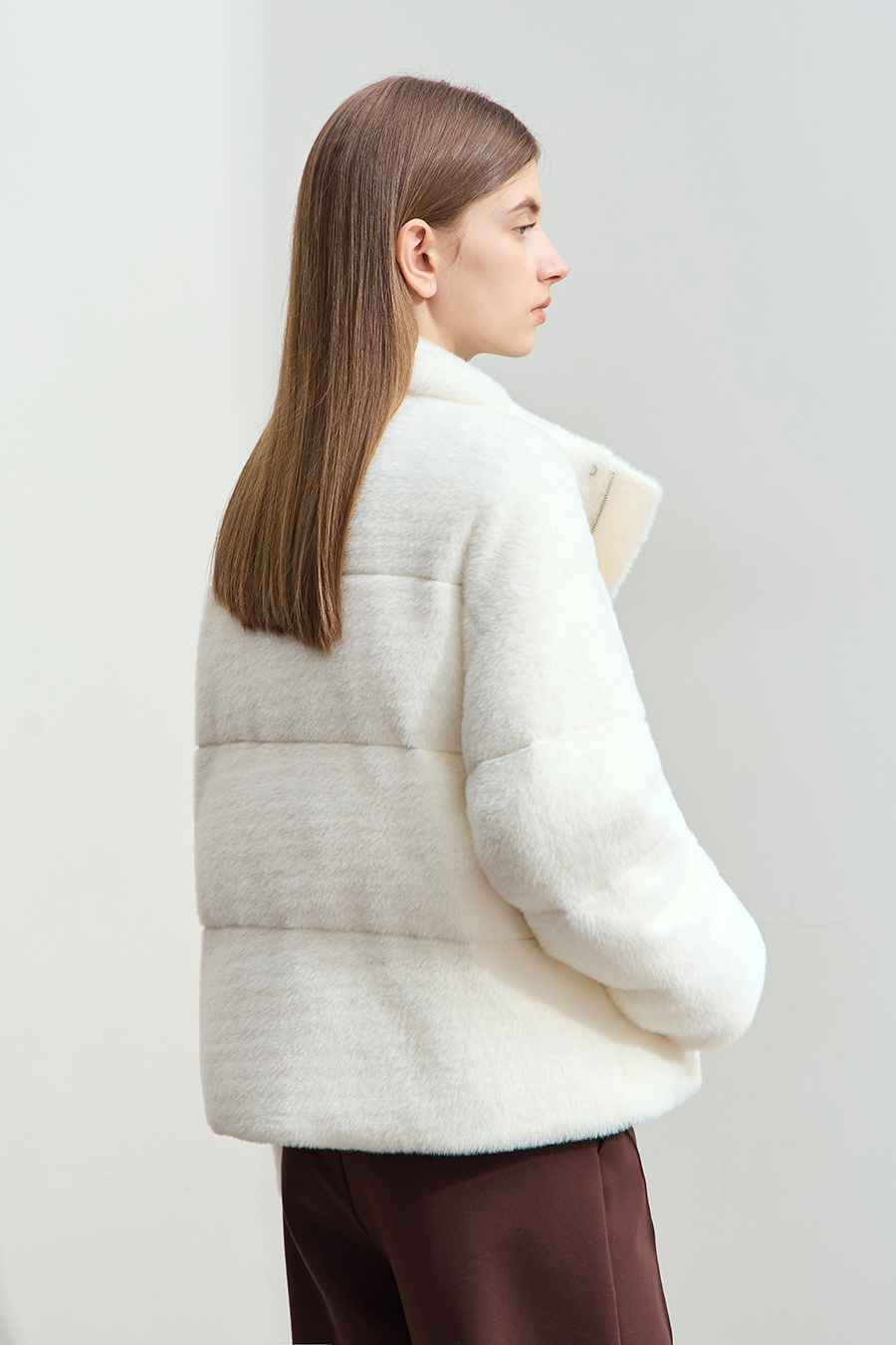 Plush - textured Down Jacket|AMII-AMII.com