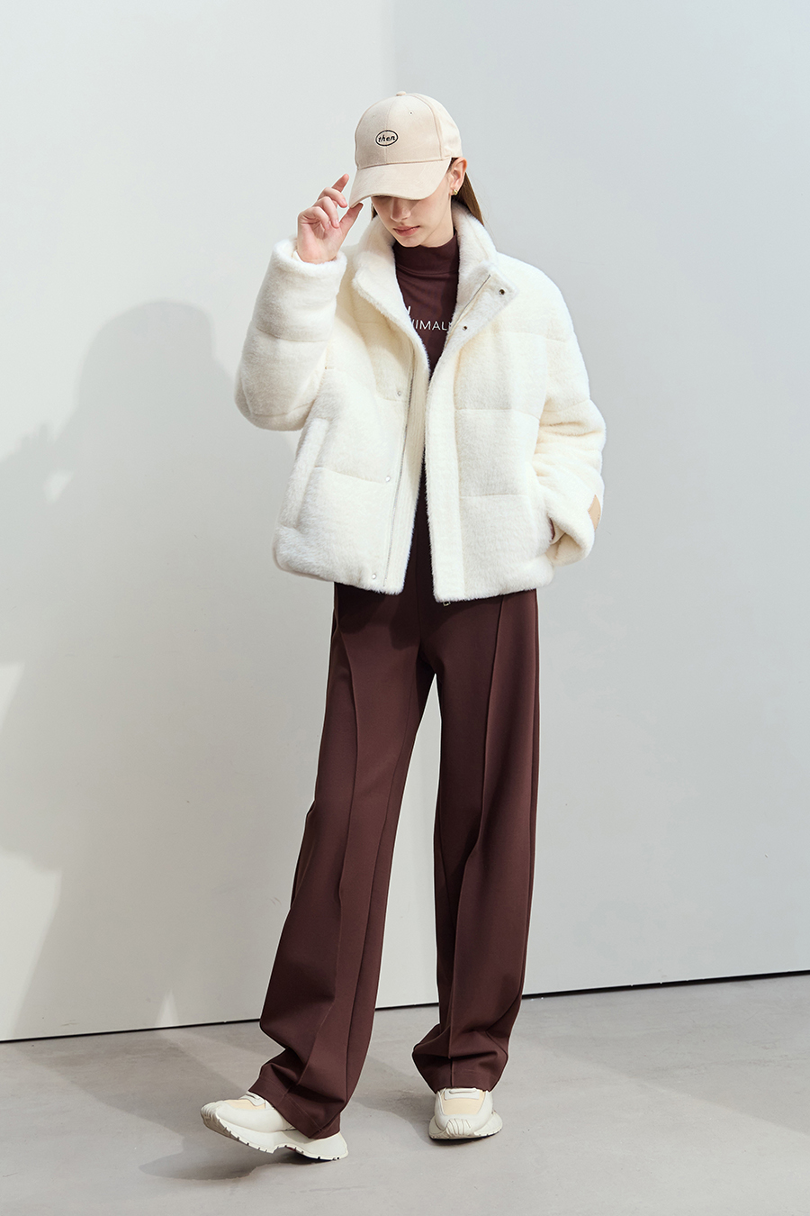 Plush - textured Down Jacket|AMII-AMII.com