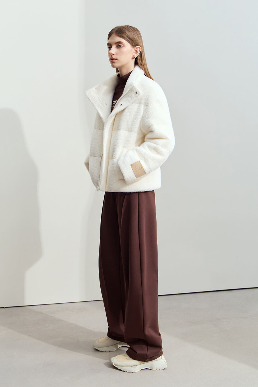 Plush - textured Down Jacket|AMII-AMII.com