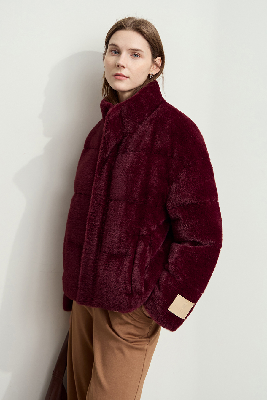 Plush - textured Down Jacket|AMII-AMII.com