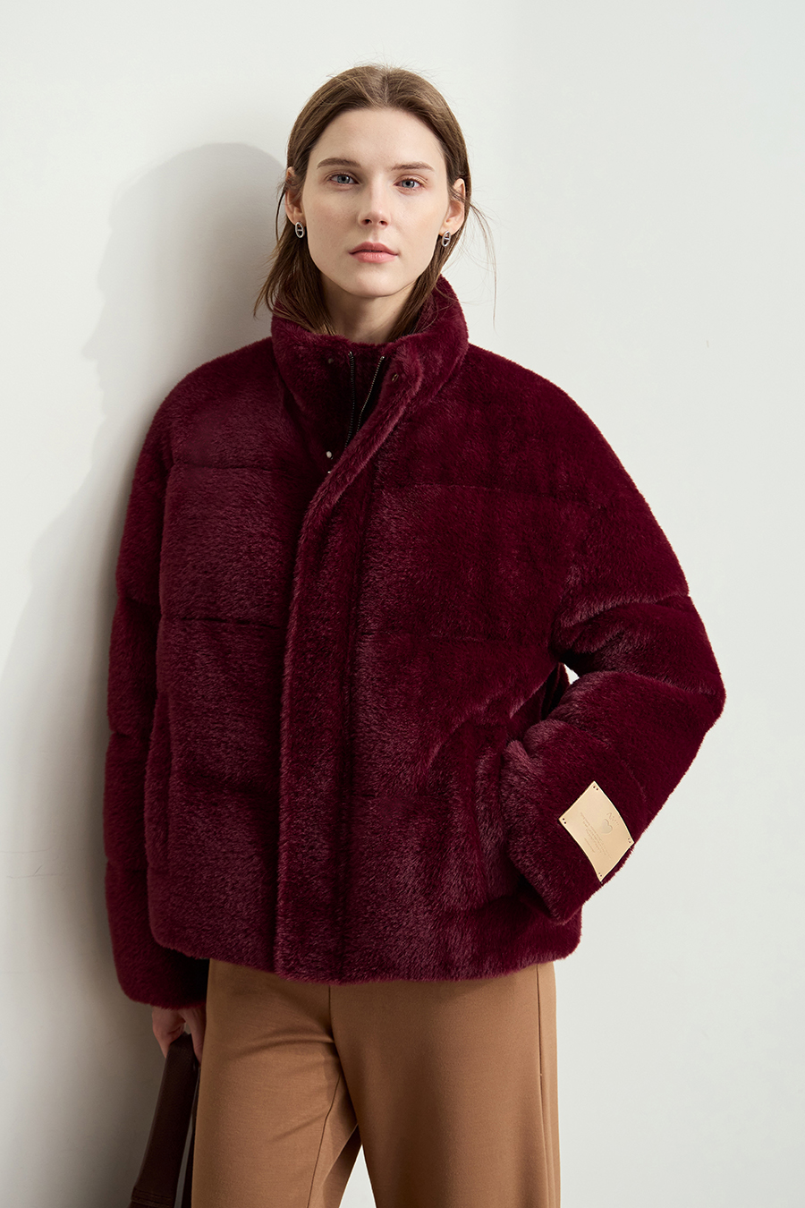 Plush - textured Down Jacket|AMII-AMII.com