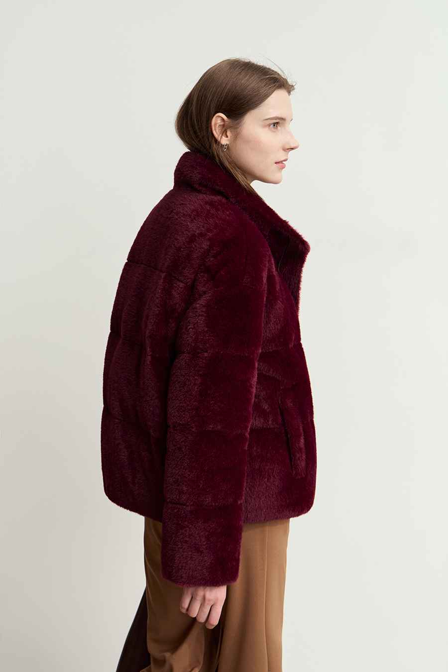 Plush - textured Down Jacket|AMII-AMII.com