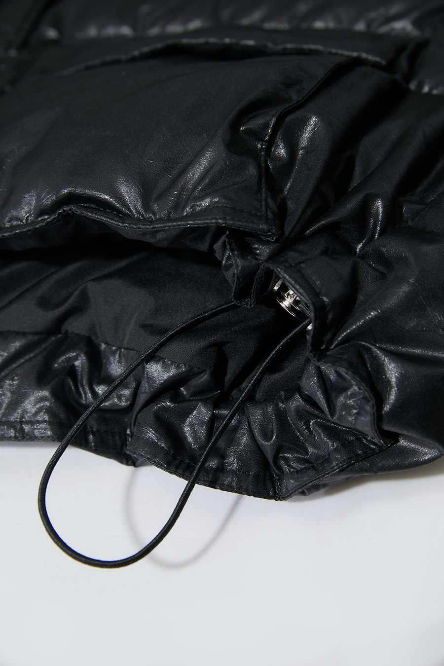 Ultra - loose Faux Leather Down Jacket|AMII-AMII.com