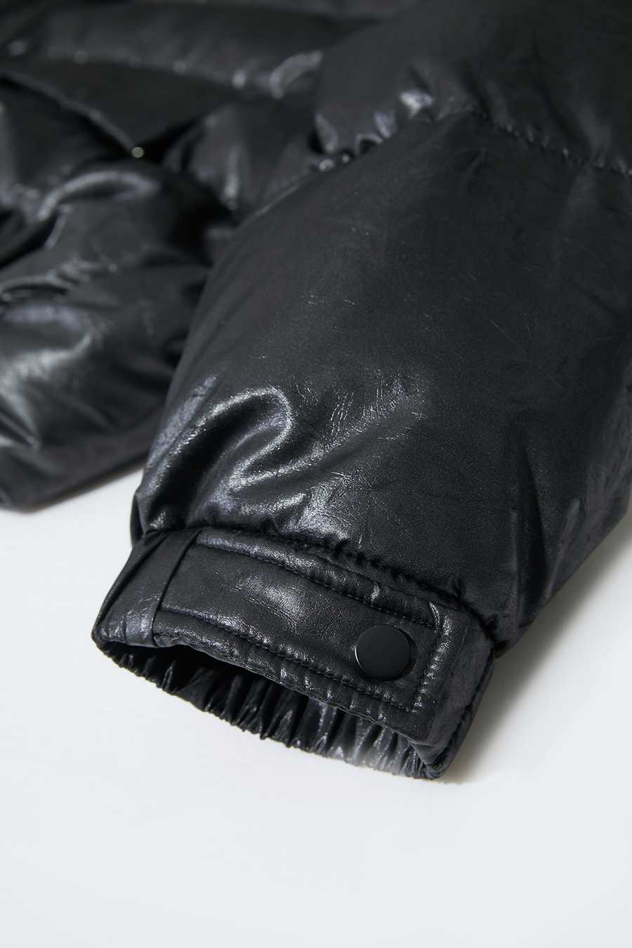 Ultra - loose Faux Leather Down Jacket|AMII-AMII.com