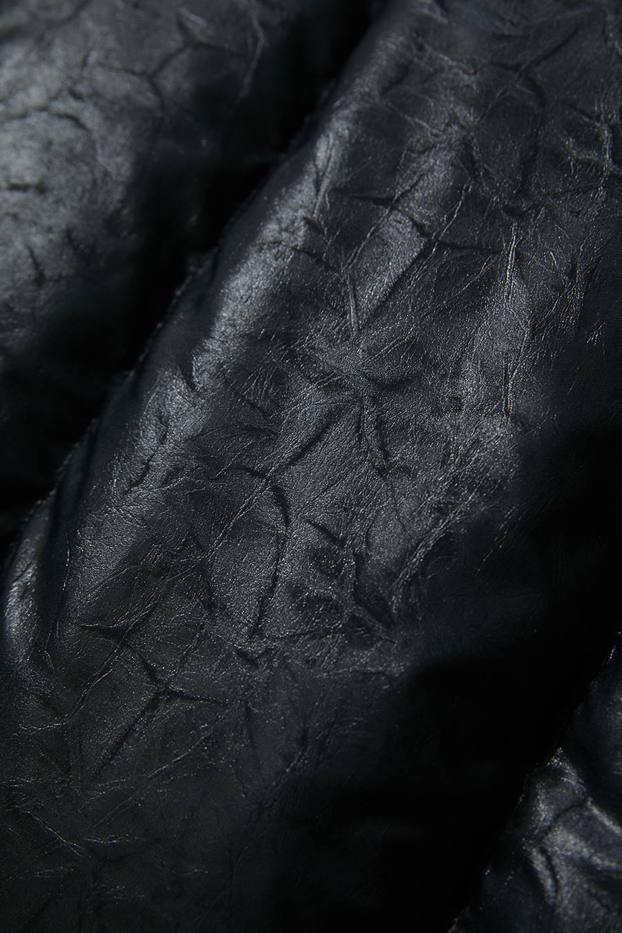 Ultra - loose Faux Leather Down Jacket|AMII-AMII.com