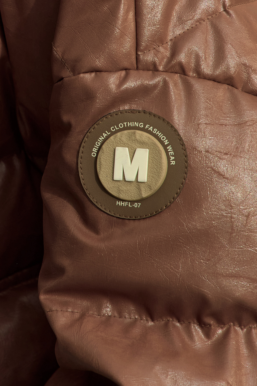 Ultra - loose Faux Leather Down Jacket|AMII-AMII.com