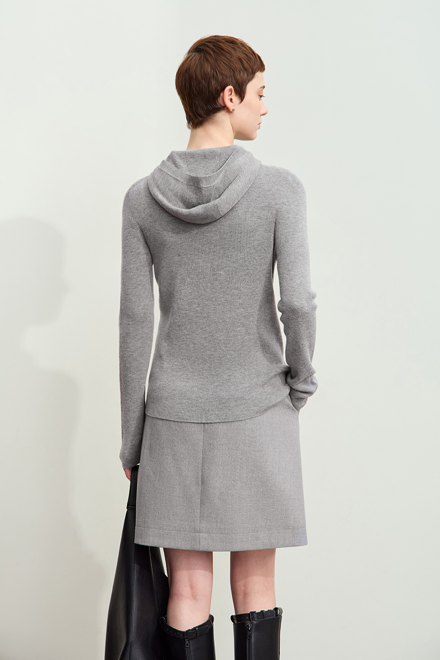 Seamless Integrated Hooded Sweater|AMII-AMII.com