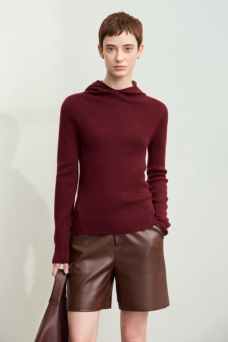 Seamless Integrated Hooded Sweater|AMII-AMII.com