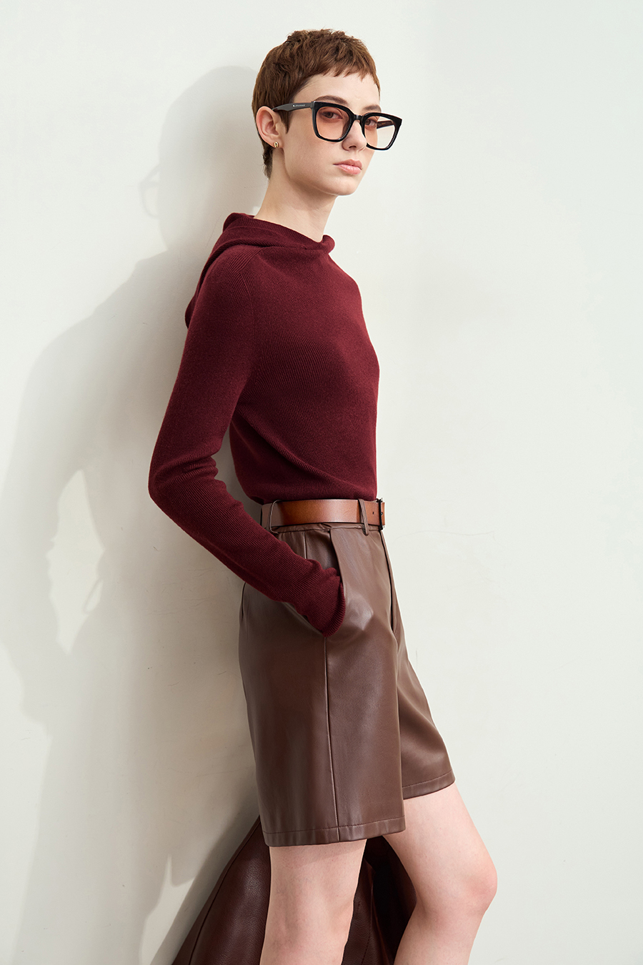 Seamless Integrated Hooded Sweater|AMII-AMII.com