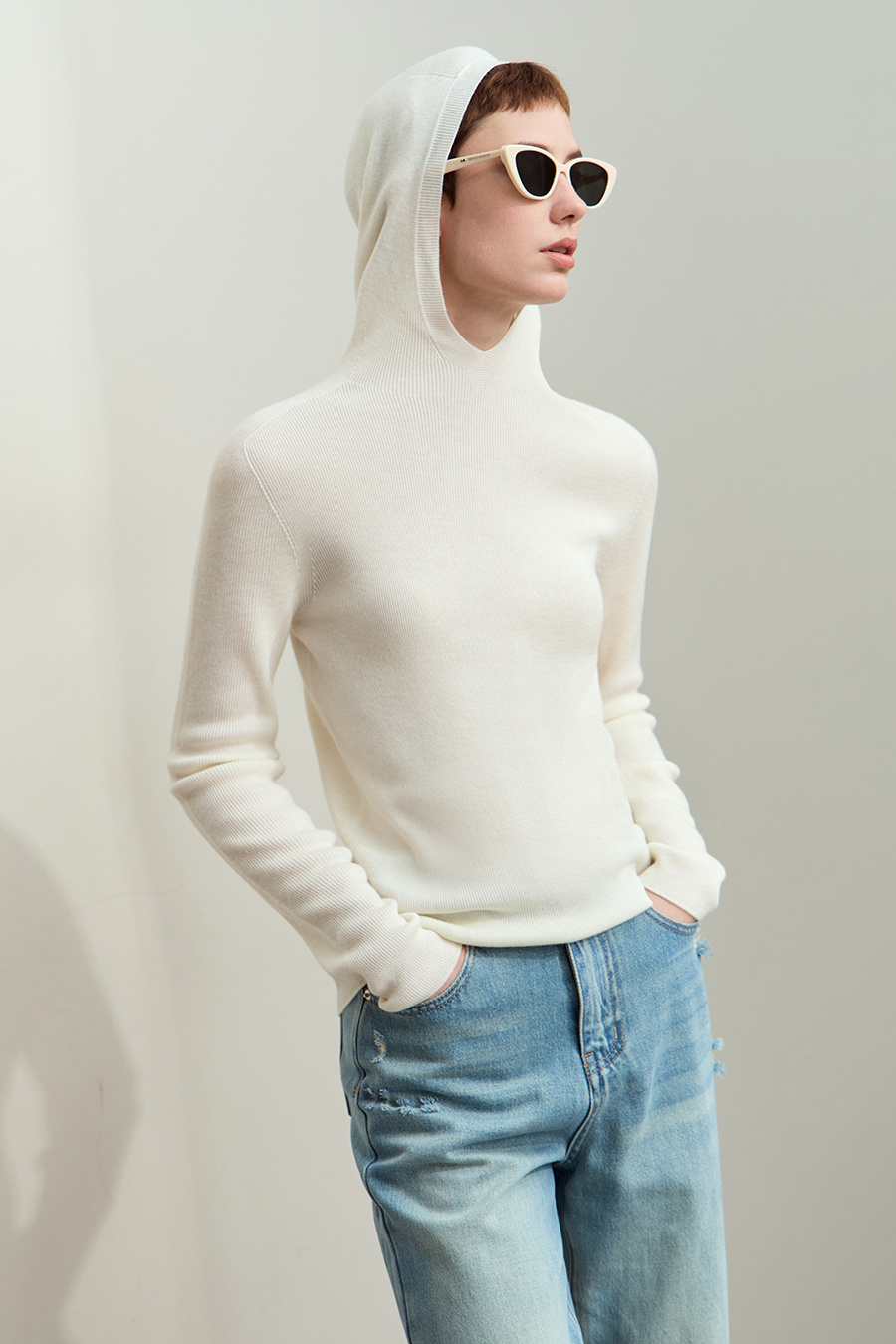 Seamless Integrated Hooded Sweater|AMII-AMII.com