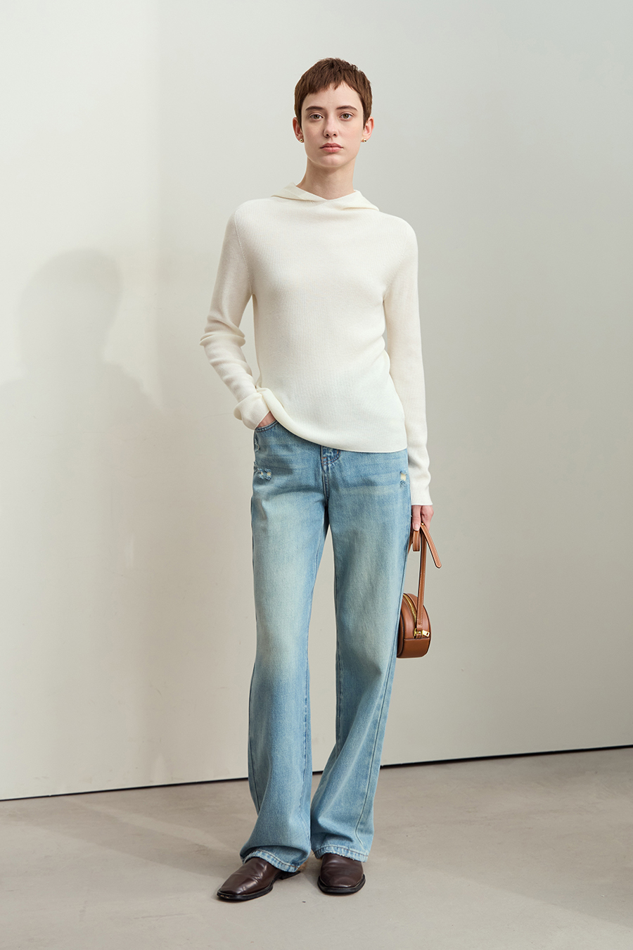 Seamless Integrated Hooded Sweater|AMII-AMII.com