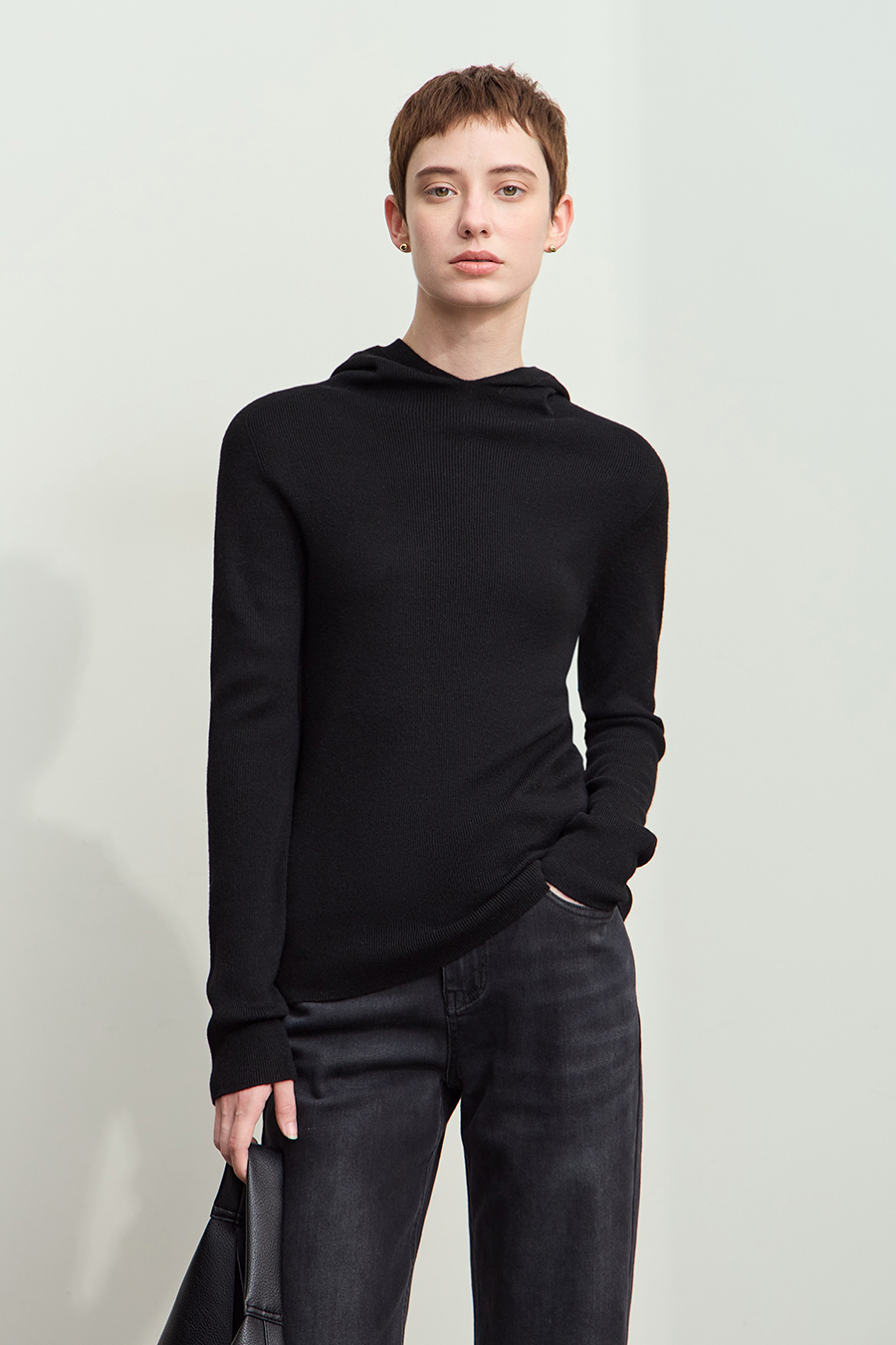 Seamless Integrated Hooded Sweater|AMII-AMII.com