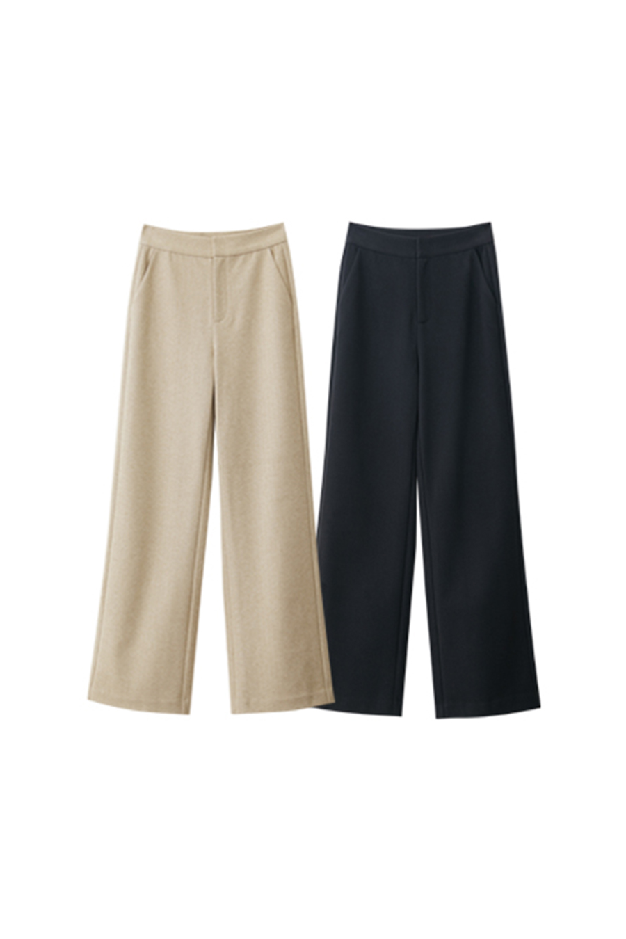 Herringbone Wide - leg Long Pants|AMII-AMII.com