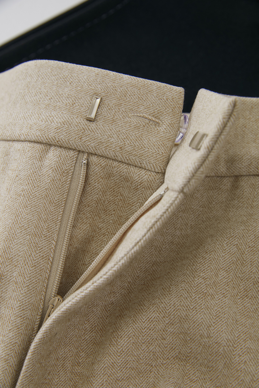 Herringbone Wide - leg Long Pants|AMII-AMII.com