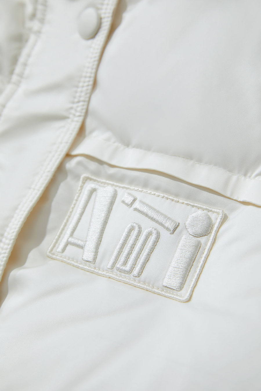Letter Emblem Down Jacket|AMII-AMII.com