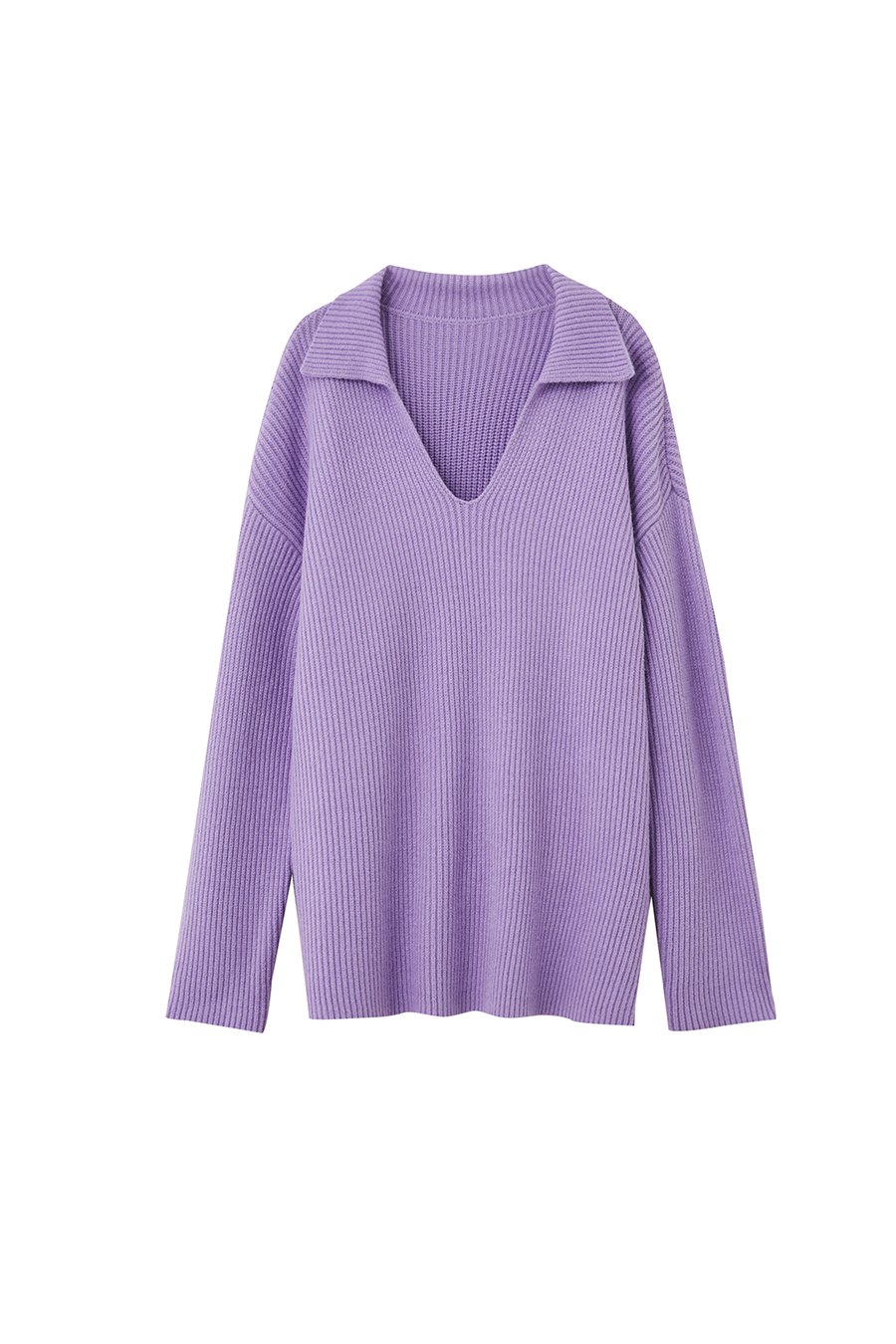 Collar Loose Drop Shoulder Sweater
