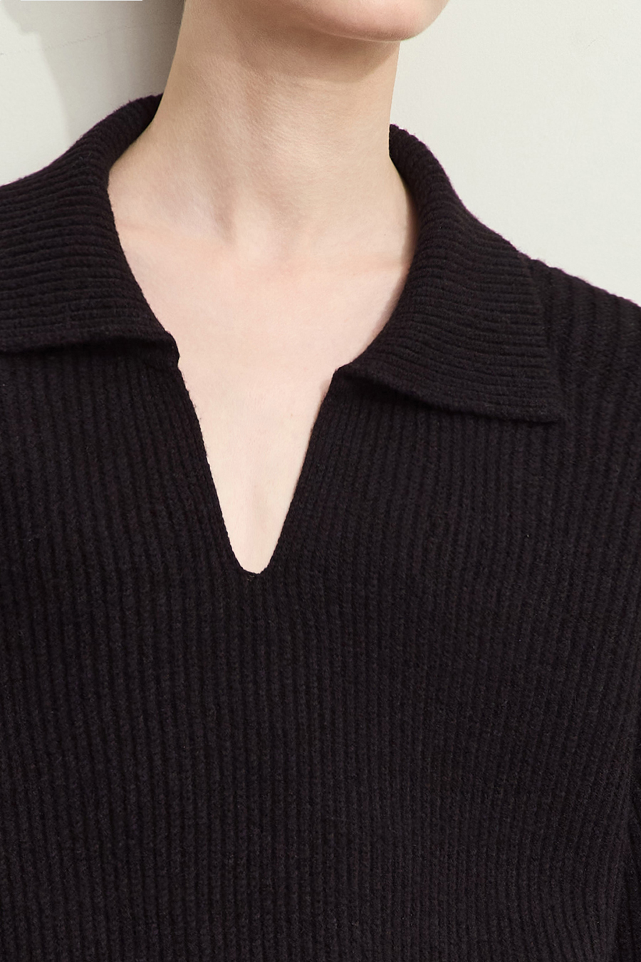 Collar Loose Drop Shoulder Sweater