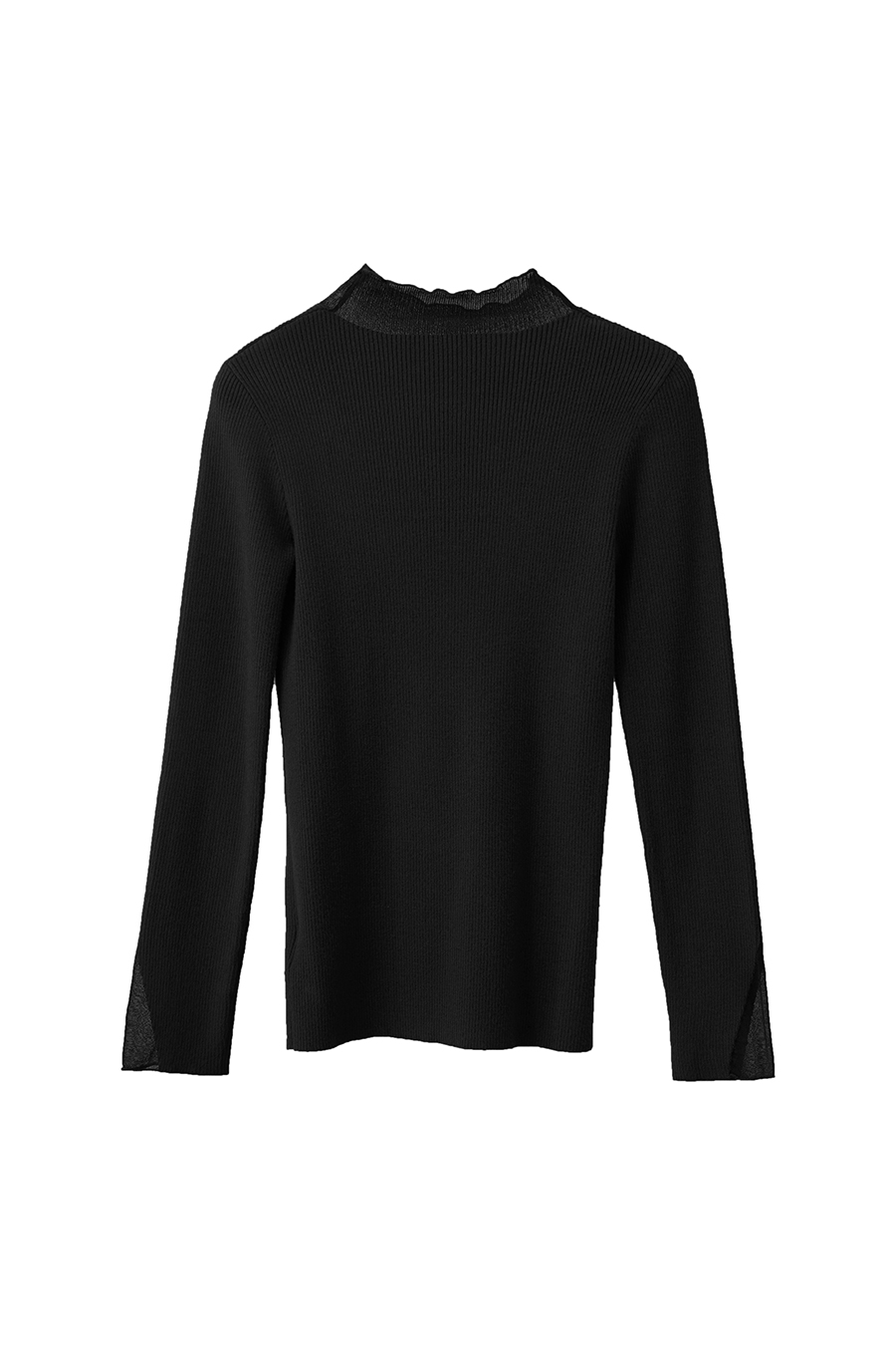 Slightly Sheer Spliced Sweater|AMII-AMII.com