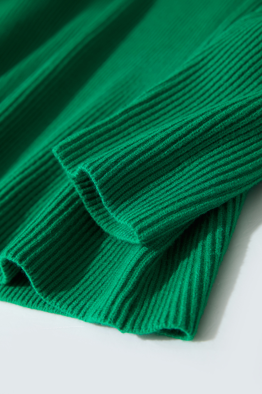 Overlapping High Neck Drop Shoulder Sweater|AMII-AMII.com