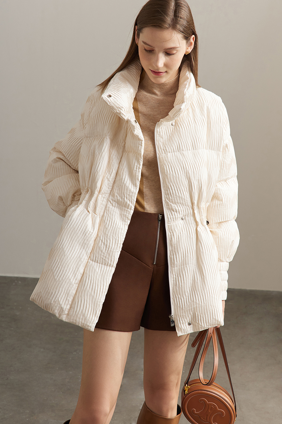 Graphene Waist - cinching Down Jacket|AMII-AMII.com