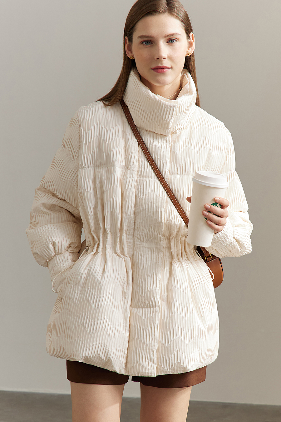 Graphene Waist - cinching Down Jacket|AMII-AMII.com