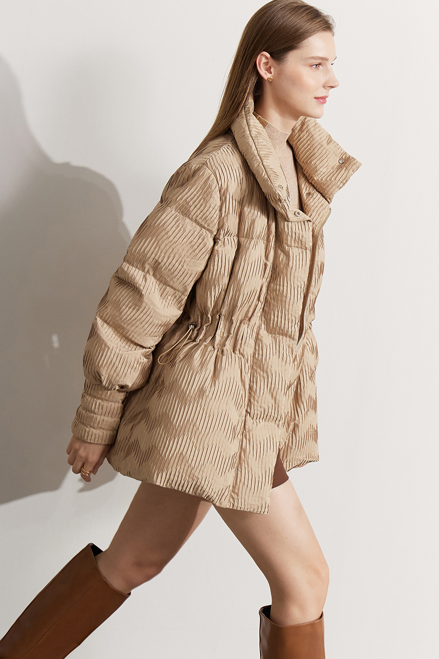 Graphene Waist - cinching Down Jacket|AMII-AMII.com